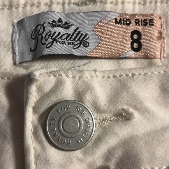 🌻Royalty Mid Rise 8 Beige Jean - Picture 10 of 11